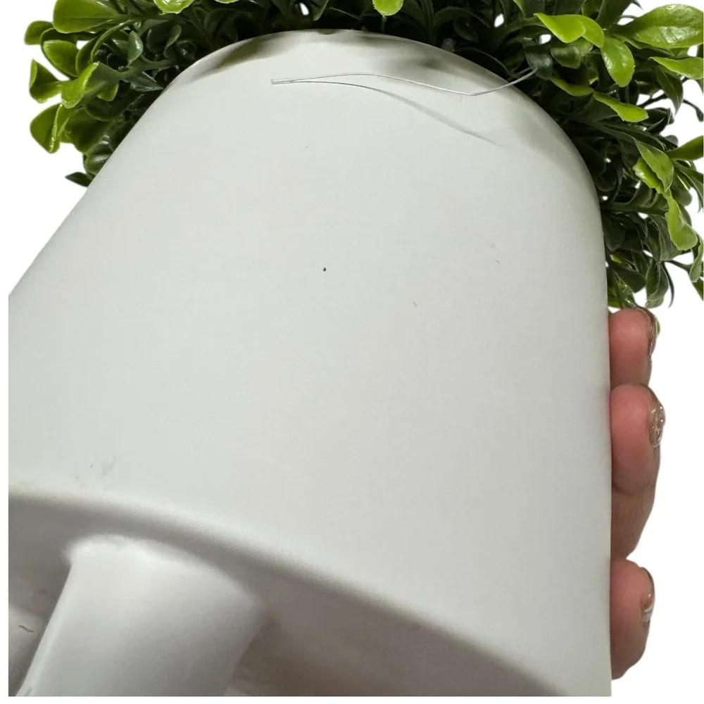 Artificial Green Potted Plant Faux Boxwood Topiary Table Decor Small‎